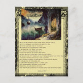 Carte Postale Poème Sur L'Art Bateaux Etang (Devant)