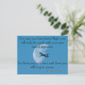 Carte Postale Poème volant Da Vinci 🚁 ✨ Budget spécial (Debout devant)