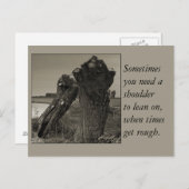 Carte Postale Poésie - Amitié (Devant / Derrière)