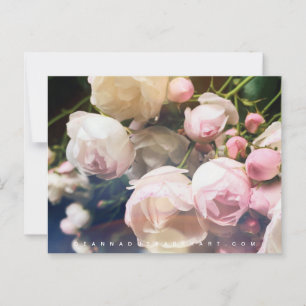 Carte Postale Poésie Rose Collection