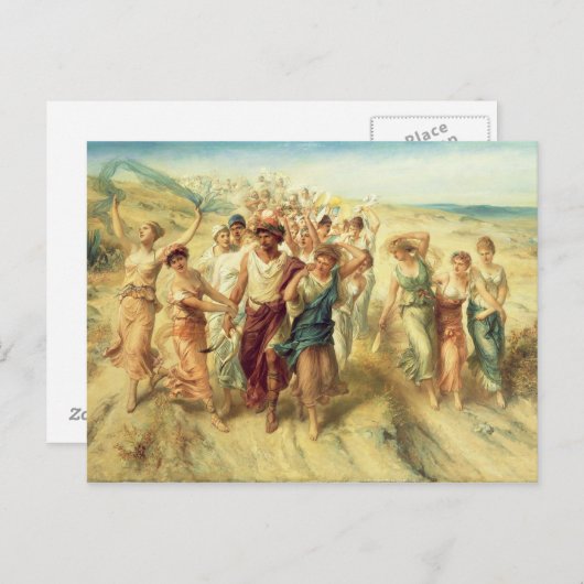 Carte Postale Poet Anacreon (570-485 BC) with Muses, 189 (Devant / Derrière)