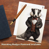 Carte Postale Poetcore Literary Weasel | Dark Academia