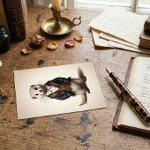 Carte Postale Poetcore Literary Weasel | Dark Academia