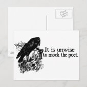 Carte Postale Poète (Devant / Derrière)