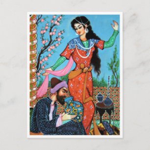 Carte postale Poète et Nymphe dansante