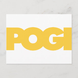 Carte Postale Pogi - Jaune
