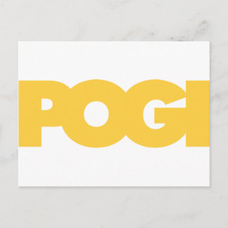 Carte Postale Pogi - Jaune