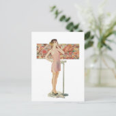 Carte Postale Poids en illustration vintage (Debout devant)