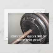 Carte Postale Poids Levant message de motivation (Devant / Derrière)