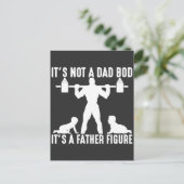 Carte Postale Poids Papa Bod Baby Dumbbell Bodybuilder (Debout devant)