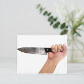 Carte Postale Poignardé dans le dos - vous méritez ceci (Debout devant)