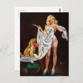 Carte Postale Poignée à la mode vers le haut (Devant / Derrière)