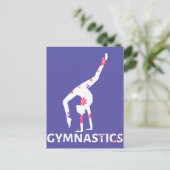 Carte Postale Poignée d'alimentation à fleurs de gymnastique (Debout devant)