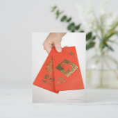 Carte Postale Poignée de l'enveloppe monétaire chinoise (Debout devant)