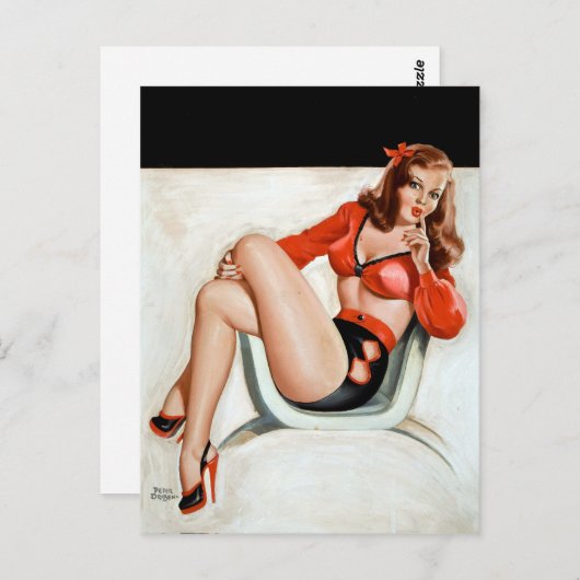 Carte Postale Poignée discrète vers le haut (Devant / Derrière)