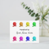 Carte Postale Poignée par avec instructions de lavage (Debout devant)