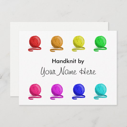 Carte Postale Poignée par avec instructions de lavage (Devant / Derrière)