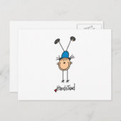 Carte Postale Poignées de gymnaste Doing (Devant / Derrière)