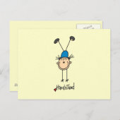 Carte Postale Poignées de gymnaste Doing (Devant / Derrière)