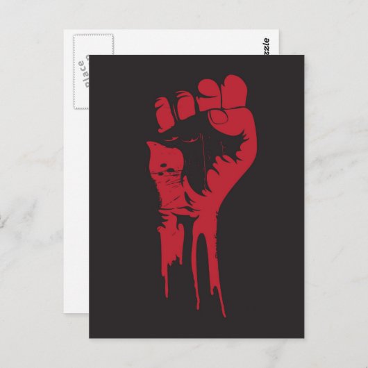 Carte Postale poing (Devant / Derrière)