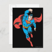 Carte Postale Poing gauche Superman levé (Devant / Derrière)