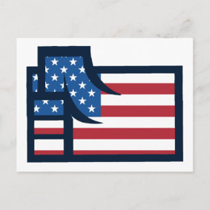 Carte Postale Poing patriotique américain