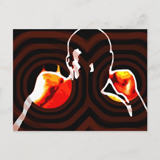 Carte Postale poings de feu. (Devant)