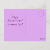 Carte postale Poings floraux de la Journée interna (Dos)