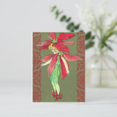 Carte Postale Poinsettia Flower Fairy (Debout devant)