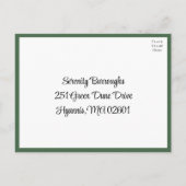 Carte Postale Poinsettia Red Winter Wedding Noël RSVP (Dos)