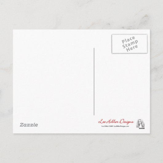 Carte postale Poinsettia Rouge Or rose Bourgogne (Dos)