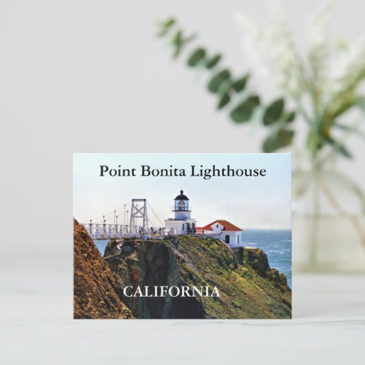 Carte Postale Point Bonita Lighthouse, California Postcard (Debout devant)