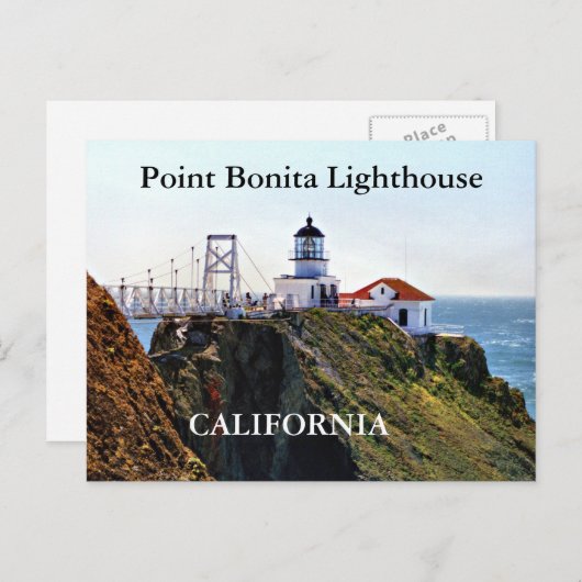 Carte Postale Point Bonita Lighthouse, California Postcard (Devant / Derrière)