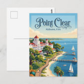Carte Postale Point Clear Alabama (Devant / Derrière)