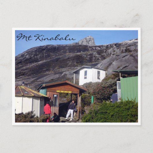 Carte Postale point de contrôle de mt kinabalu (Devant)