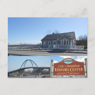 Carte Postale Point de couronne du pont Champlain New York