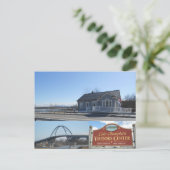 Carte Postale Point de couronne du pont Champlain New York (Debout devant)