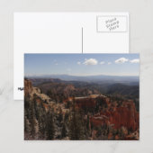 Carte Postale Point de Farview dans le parc national de Bryce Ca (Devant / Derrière)