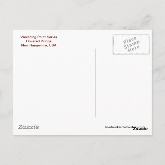 Carte Postale Point de fuite (Dos)