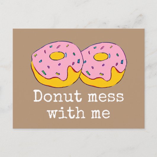 Carte Postale Point de givrage rose art alimentaire mignon (Devant)