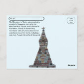 Carte Postale Point de passage - Monument des Etats - Floride (Dos)