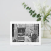 Carte Postale Point de presse, Bilbao, Espagne, 1985. (Debout devant)