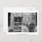 Carte Postale Point de presse, Bilbao, Espagne, 1985. (Devant / Derrière)