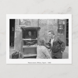 Carte Postale Point de presse, Bilbao, Espagne, 1985.