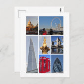 Carte Postale Point de repère de Londres 3 (Devant / Derrière)