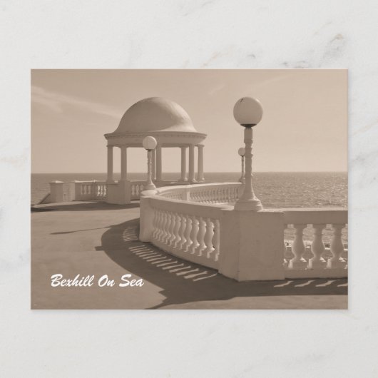 Carte Postale Point de vue Bexhill sur Sea Sepia (Devant)