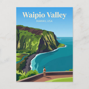 Carte Postale Point de vue de la vallée de Waipio USA
