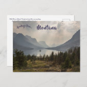 Carte Postale Point de vue de l'île Wild Goose Montana (Devant / Derrière)