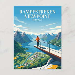 Carte Postale Point de vue de Rampestreken Norvège