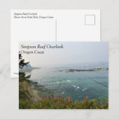 Carte Postale Point de vue de Simpson Reef, côte de l'Oregon (Devant / Derrière)